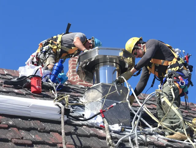 Protective chimney cap installed by South Pasadena Chimney Sweep in South Pasadena, CA