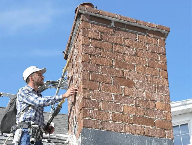 Brickwork for a chimney rebuild by South Pasadena Chimney Sweep in South Pasadena, CA