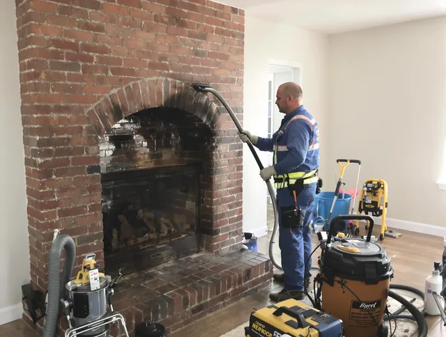 South Pasadena Chimney Sweep expert performing detailed chimney sweep in South Pasadena, CA