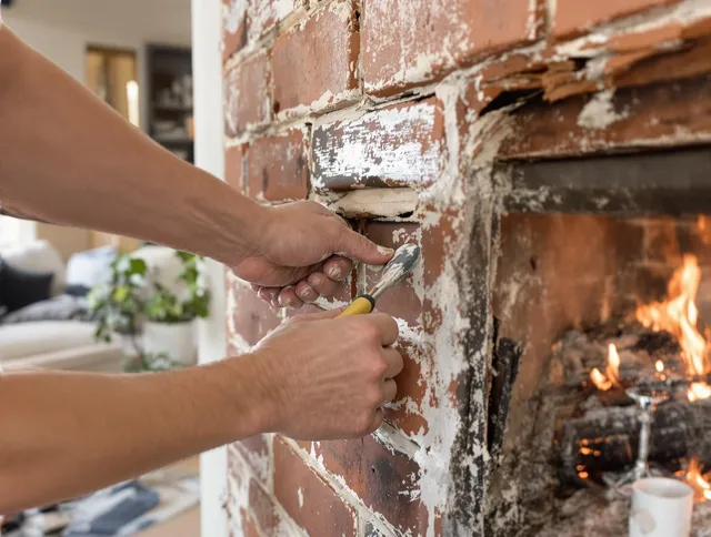 Routine fireplace repair by South Pasadena Chimney Sweep in South Pasadena, CA