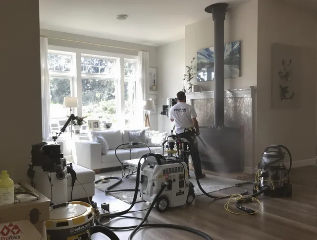 Soot removal service by South Pasadena Chimney Sweep for a fireplace in South Pasadena, CA